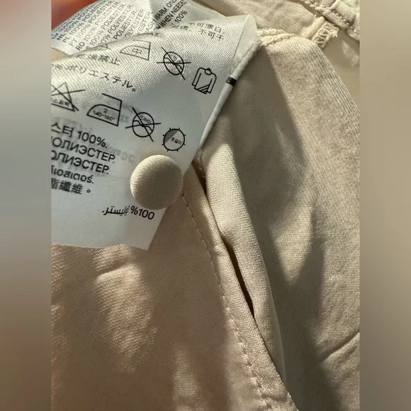 H&M CONSCIOUS Satin Blouse with Ruffle Sleeves size 12 - Picture 11 of 11